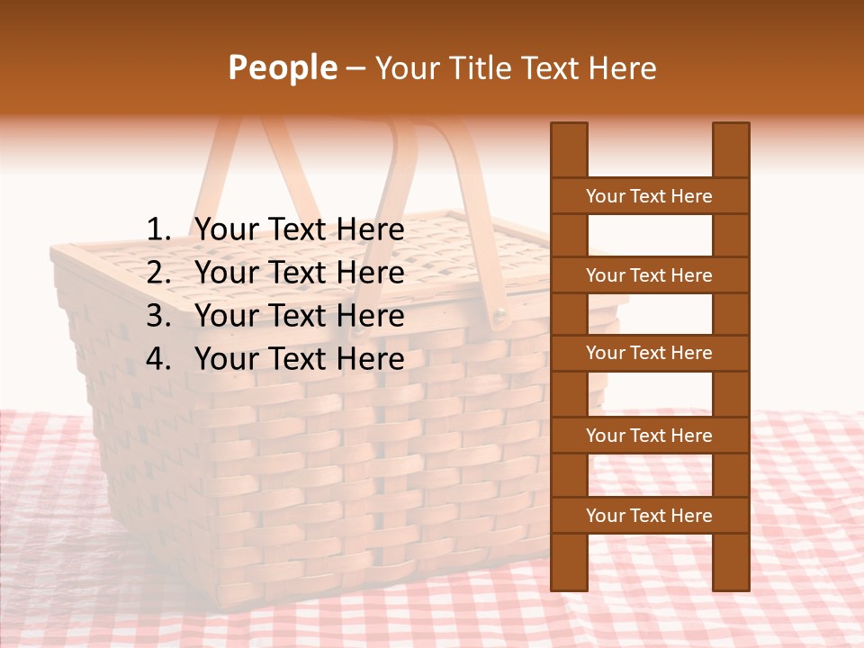 Checked Relaxation Lunch PowerPoint Template