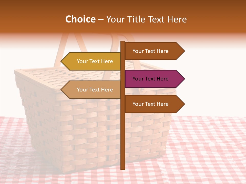 Checked Relaxation Lunch PowerPoint Template