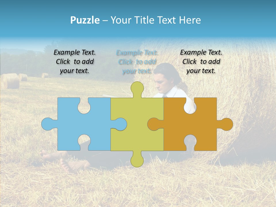 Farm Notebook Hay PowerPoint Template