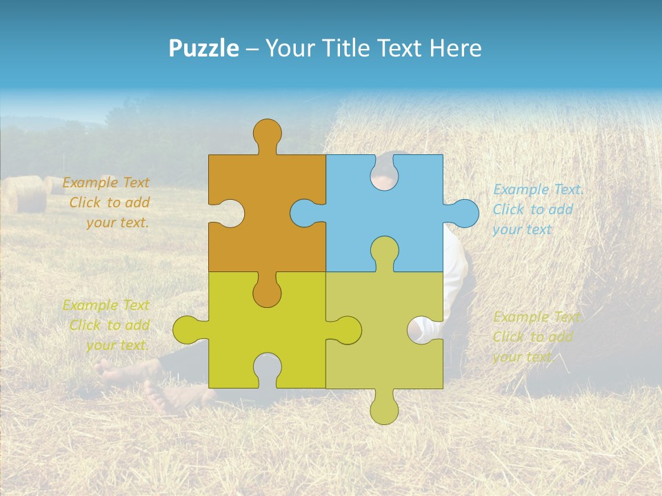 Farm Notebook Hay PowerPoint Template