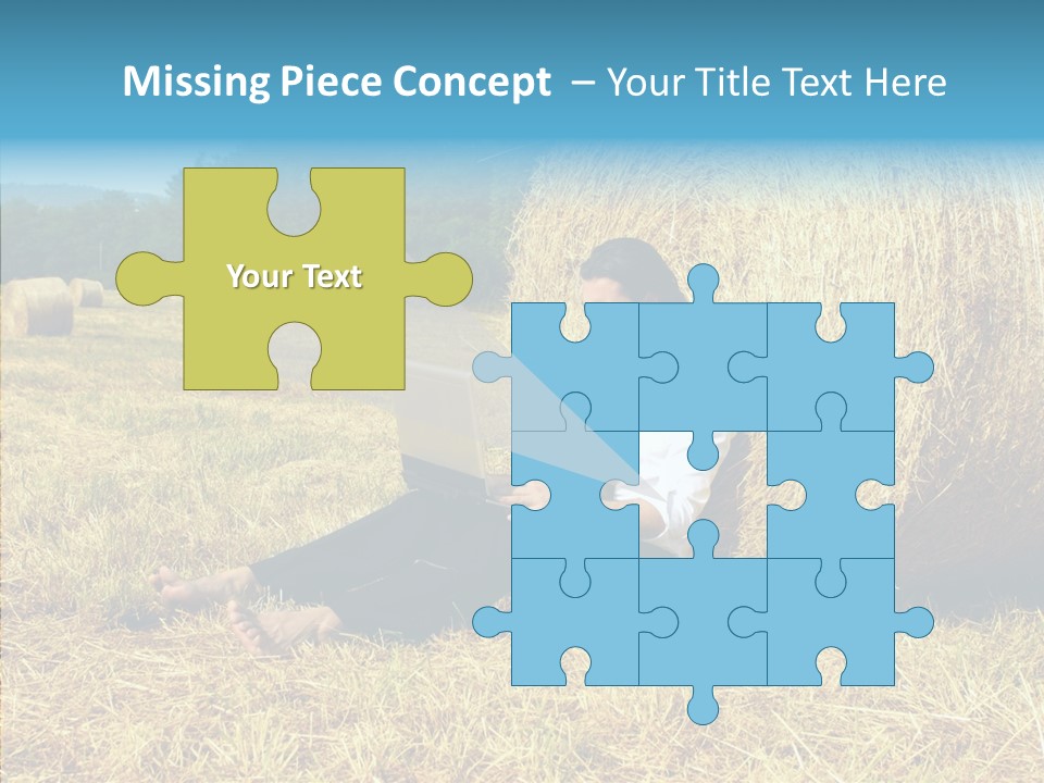 Farm Notebook Hay PowerPoint Template