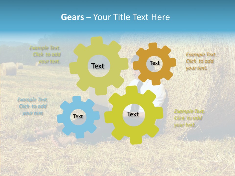 Farm Notebook Hay PowerPoint Template