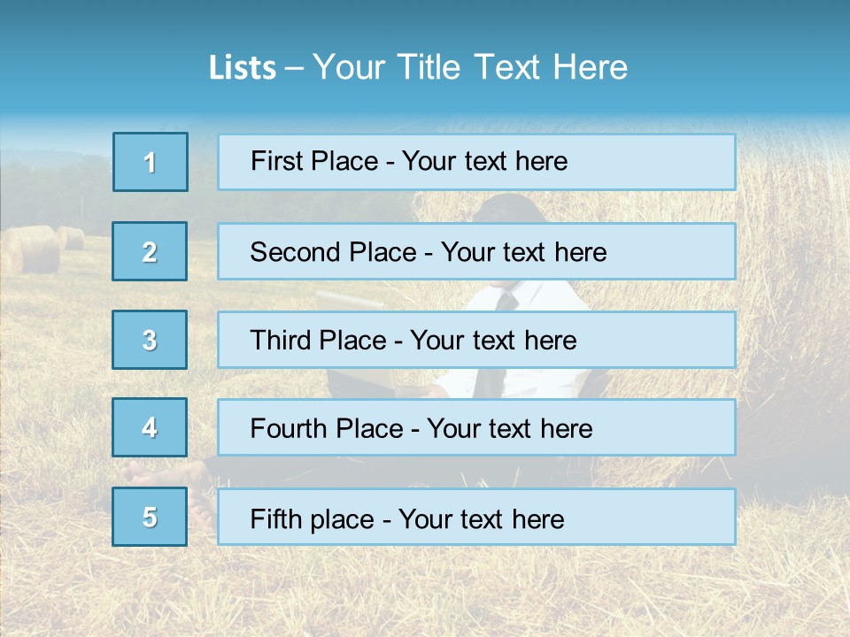 Farm Notebook Hay PowerPoint Template
