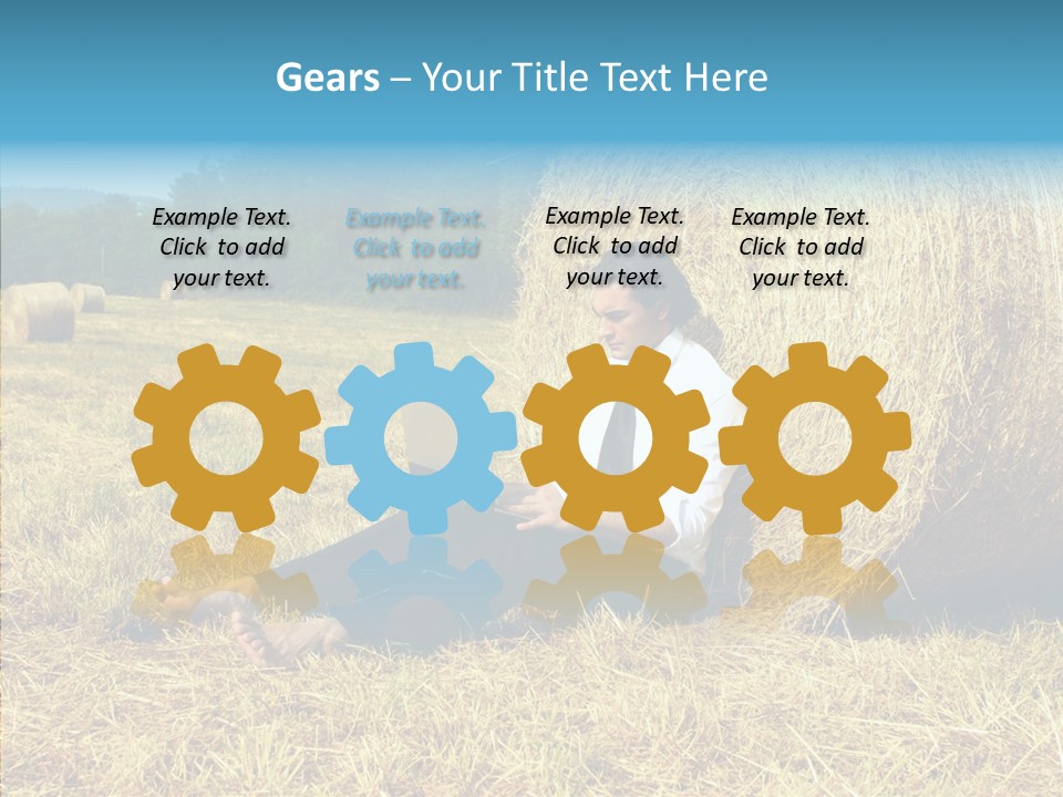 Farm Notebook Hay PowerPoint Template