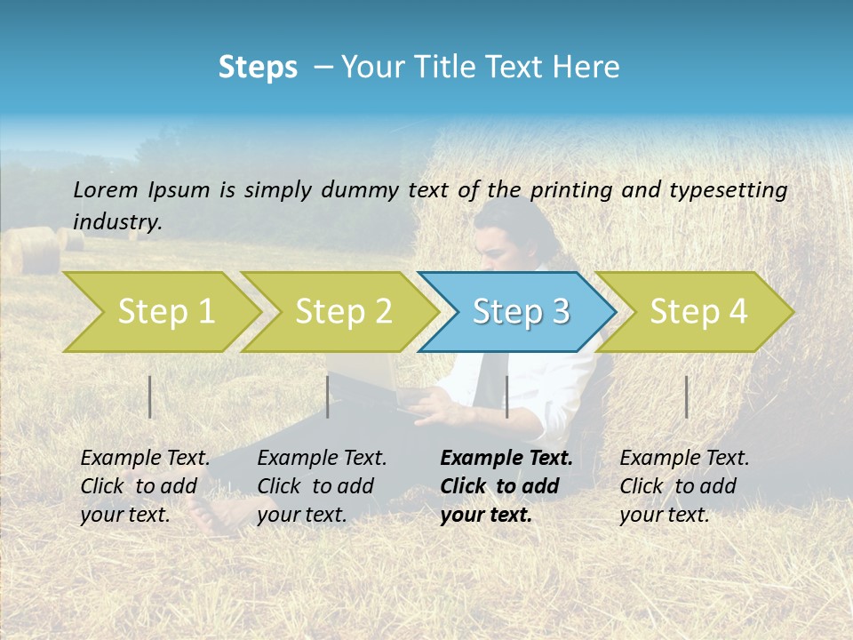 Farm Notebook Hay PowerPoint Template