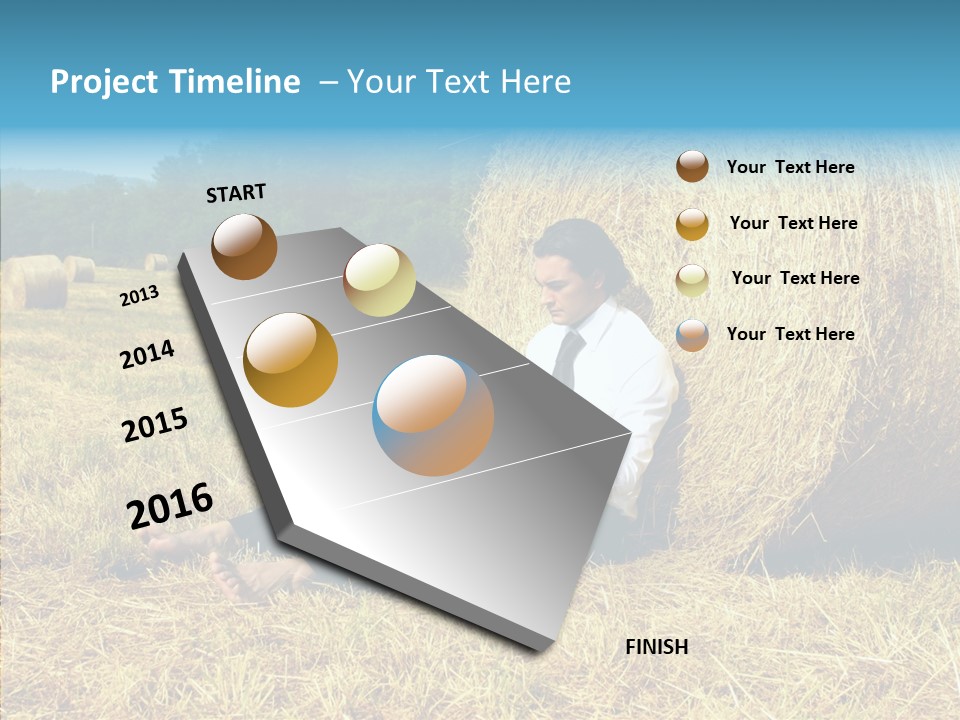 Farm Notebook Hay PowerPoint Template