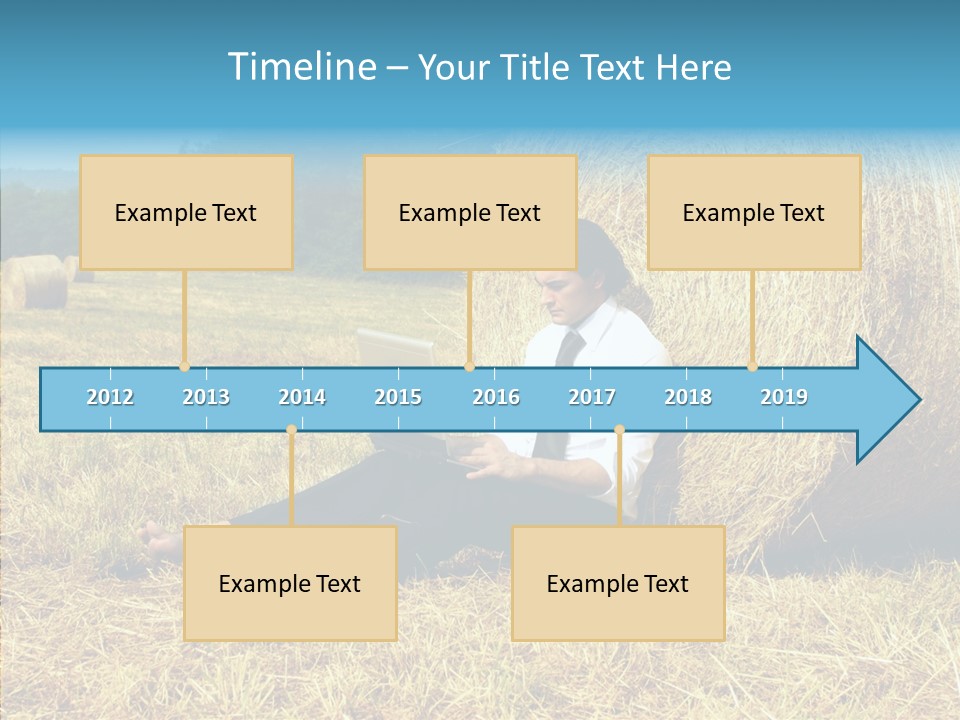 Farm Notebook Hay PowerPoint Template