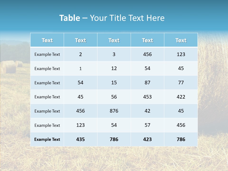 Farm Notebook Hay PowerPoint Template