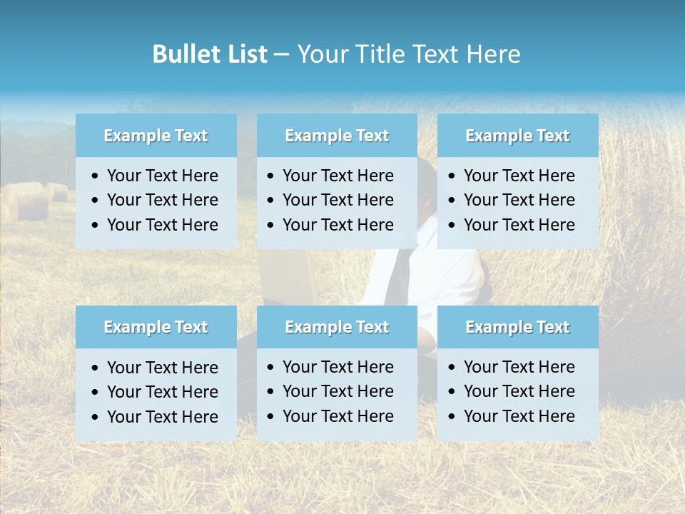 Farm Notebook Hay PowerPoint Template