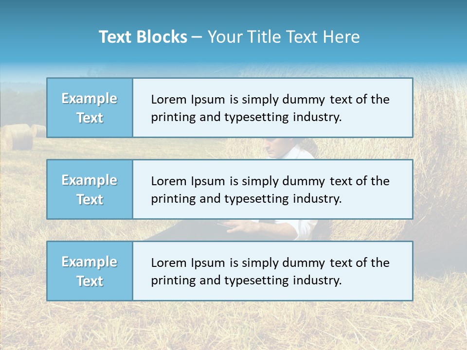 Farm Notebook Hay PowerPoint Template