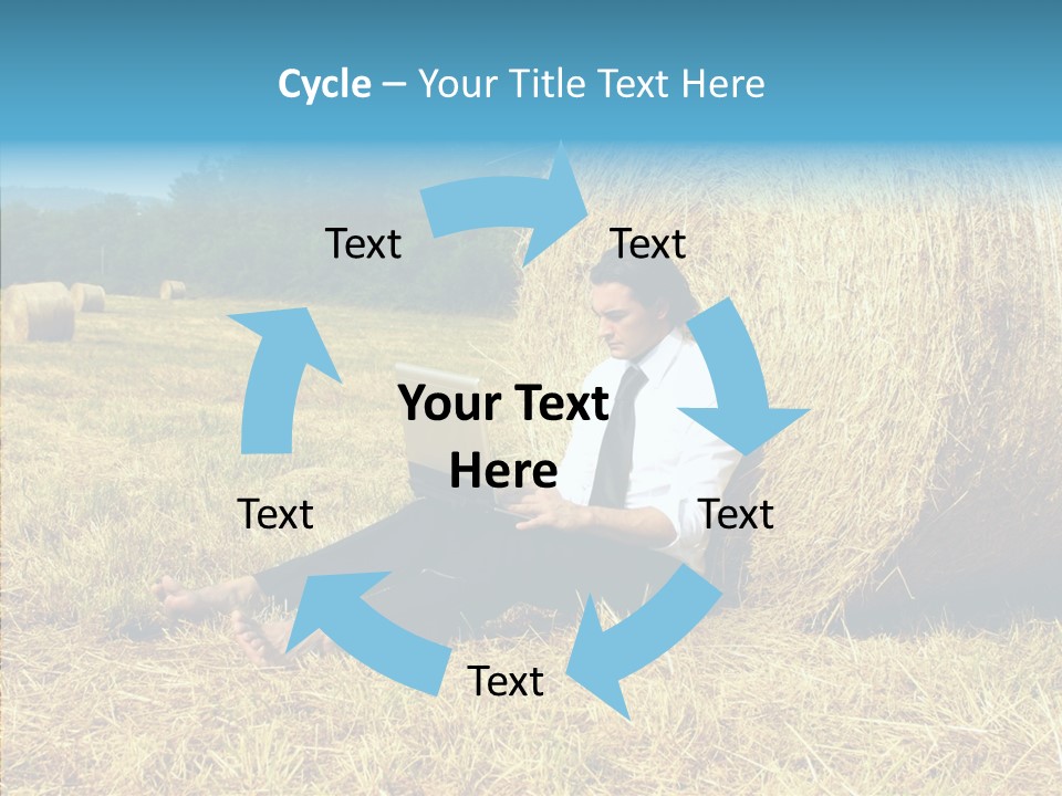 Farm Notebook Hay PowerPoint Template