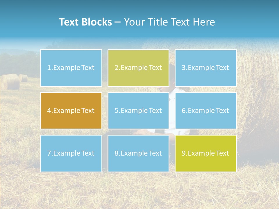Farm Notebook Hay PowerPoint Template