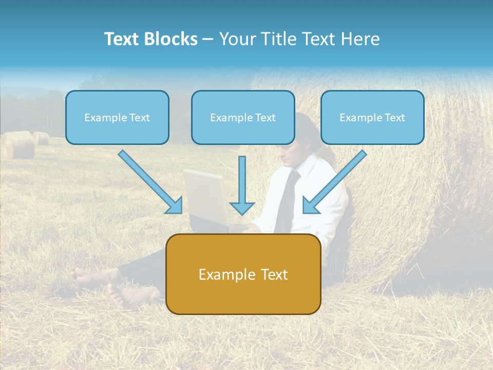 Farm Notebook Hay PowerPoint Template