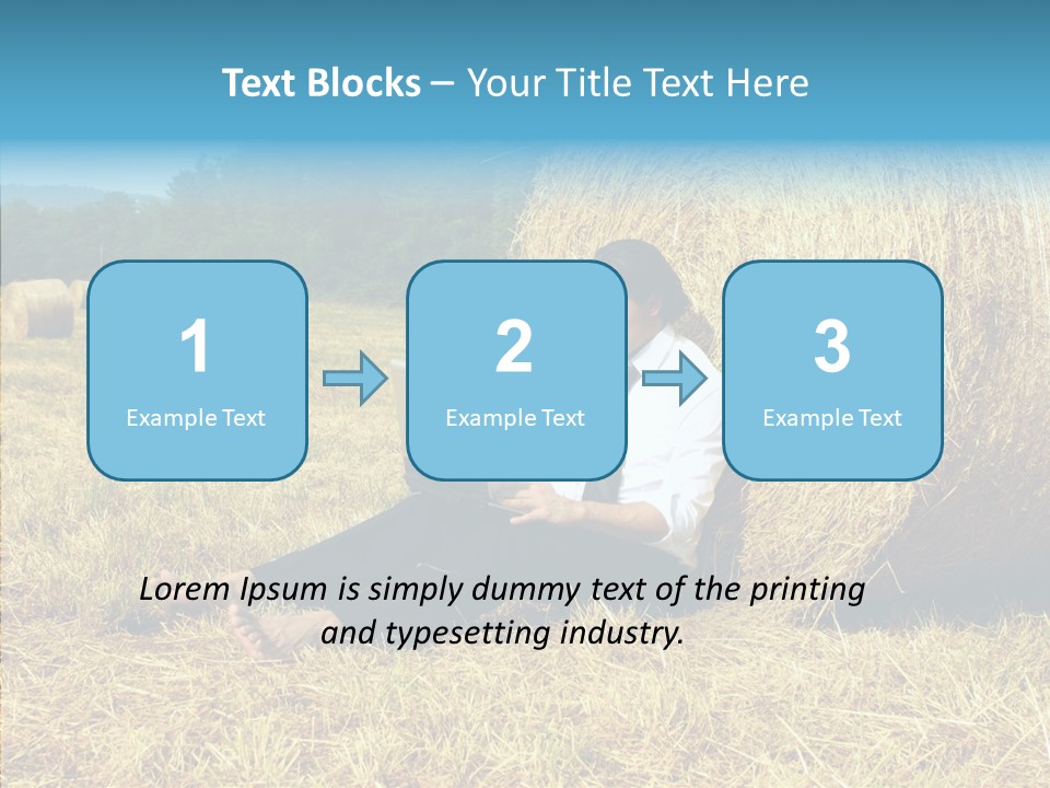 Farm Notebook Hay PowerPoint Template