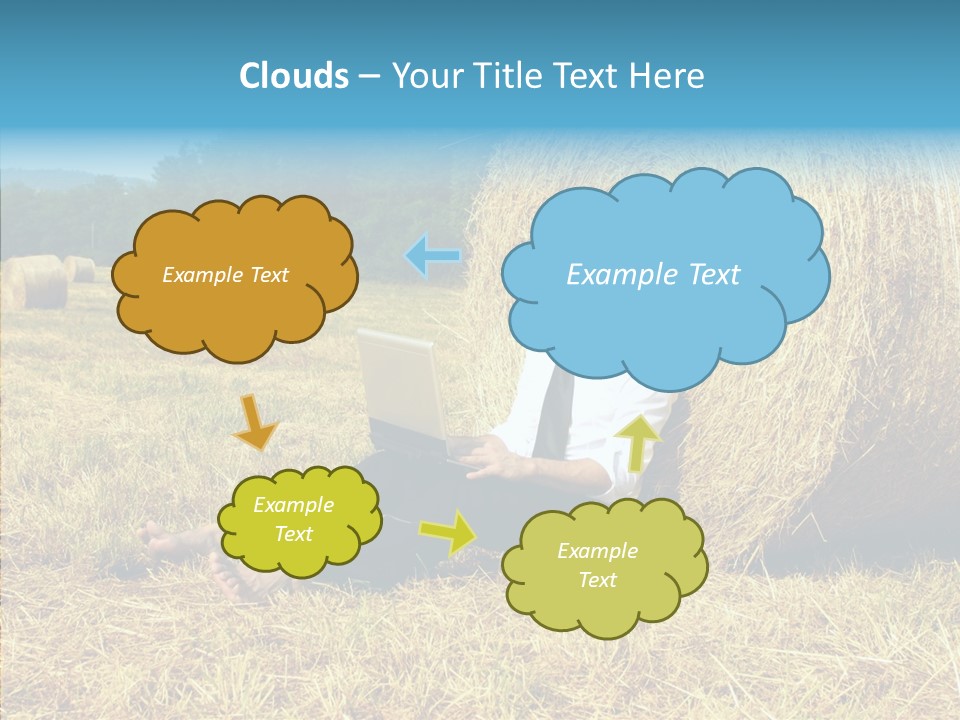 Farm Notebook Hay PowerPoint Template