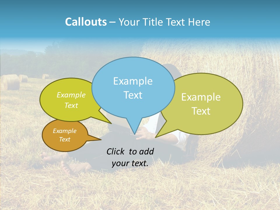 Farm Notebook Hay PowerPoint Template