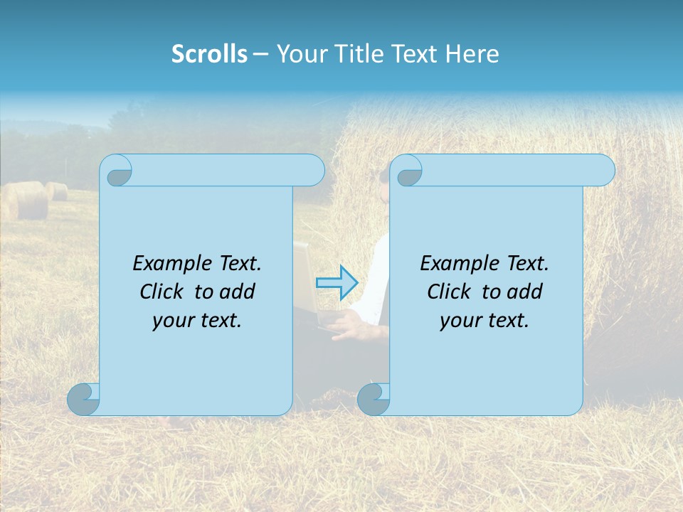 Farm Notebook Hay PowerPoint Template