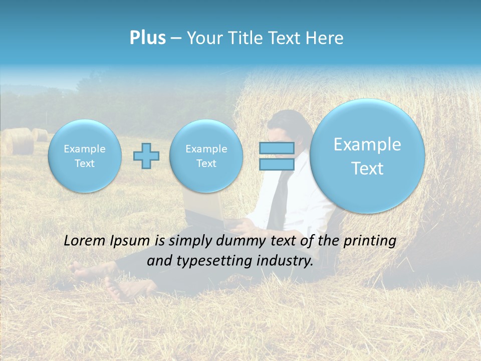 Farm Notebook Hay PowerPoint Template