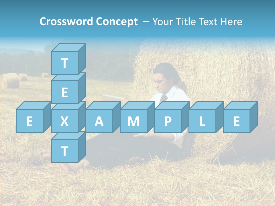 Farm Notebook Hay PowerPoint Template