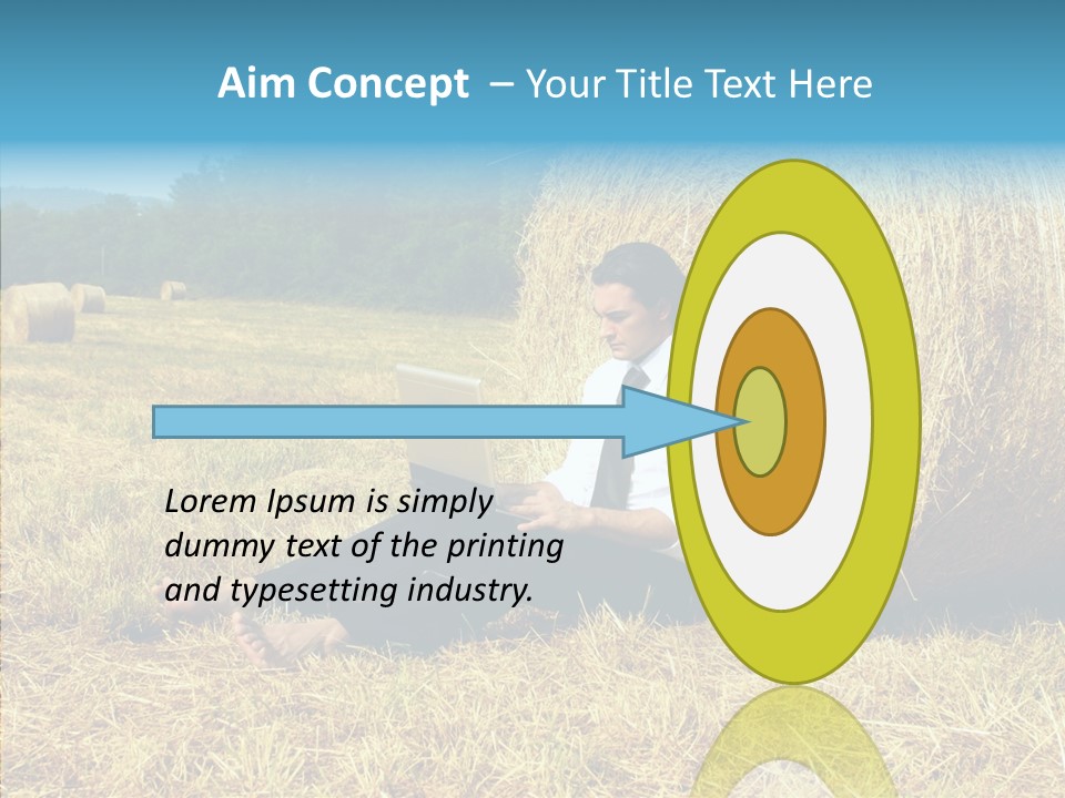 Farm Notebook Hay PowerPoint Template
