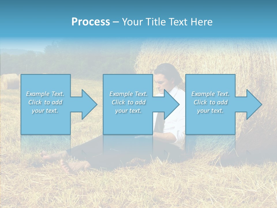 Farm Notebook Hay PowerPoint Template
