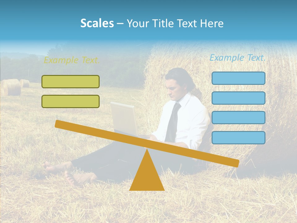 Farm Notebook Hay PowerPoint Template