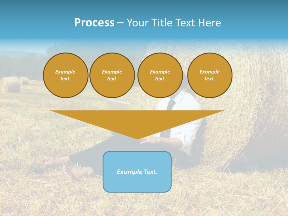 Farm Notebook Hay PowerPoint Template