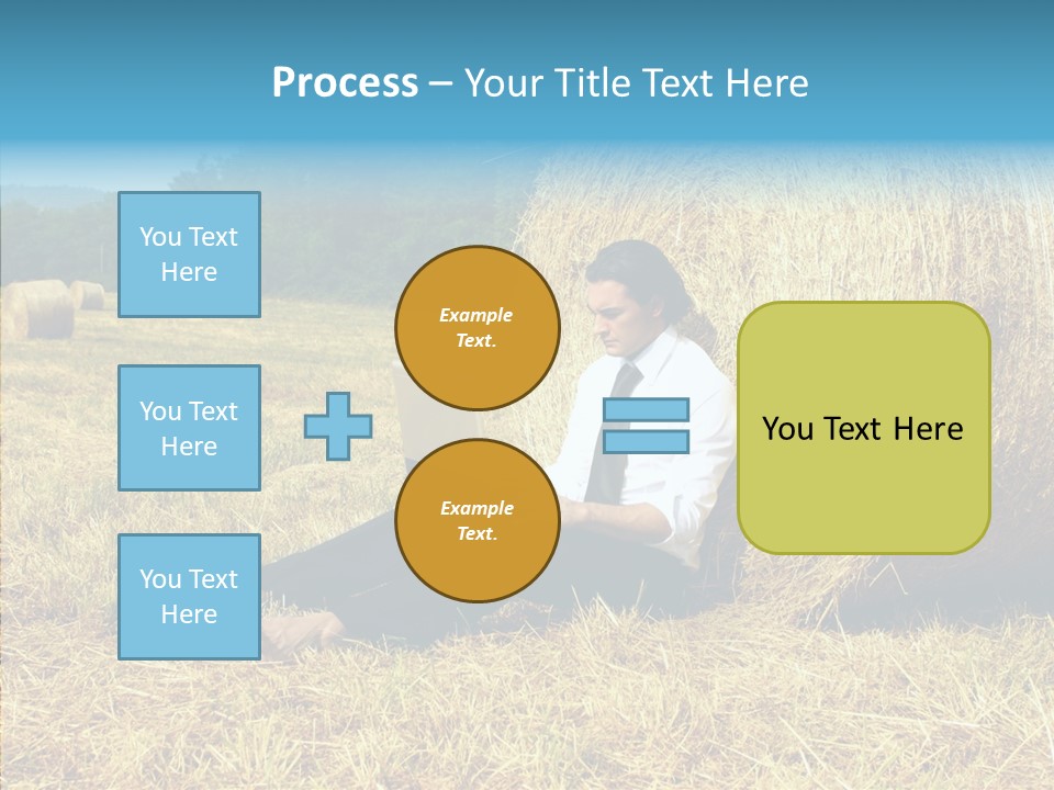 Farm Notebook Hay PowerPoint Template