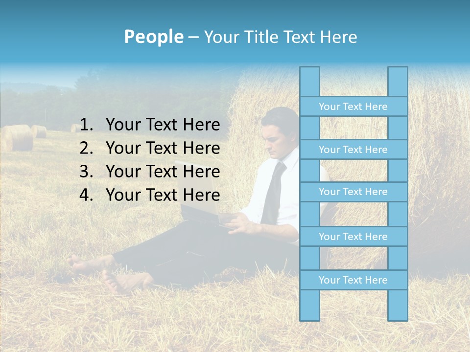 Farm Notebook Hay PowerPoint Template