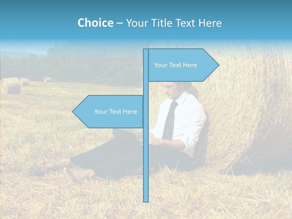 Farm Notebook Hay PowerPoint Template