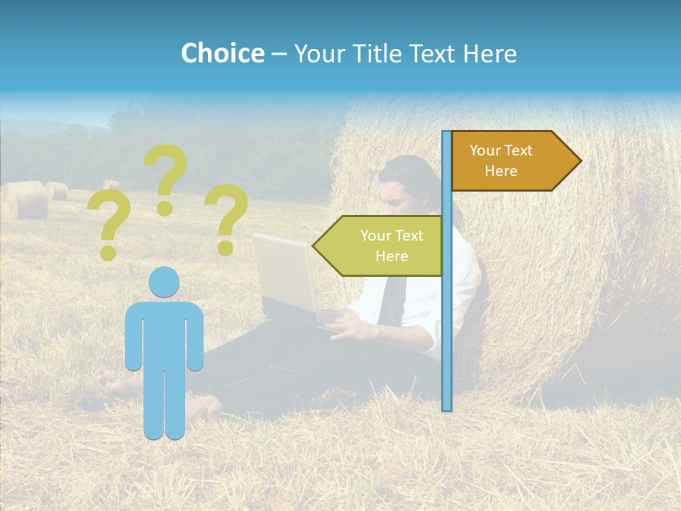 Farm Notebook Hay PowerPoint Template