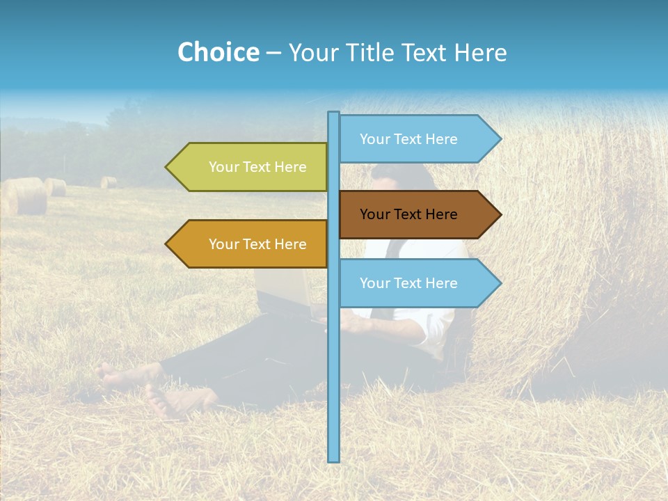 Farm Notebook Hay PowerPoint Template