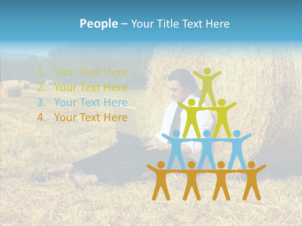 Farm Notebook Hay PowerPoint Template