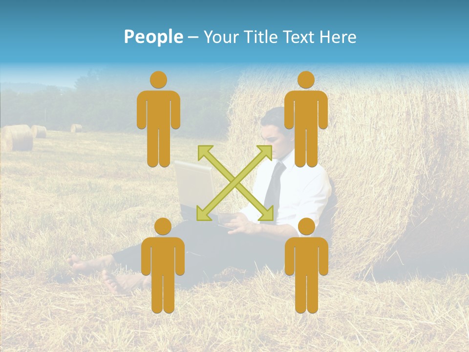 Farm Notebook Hay PowerPoint Template