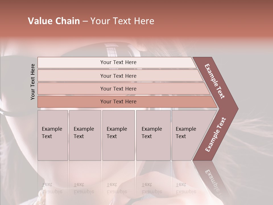 Black Hear Sunglasses PowerPoint Template