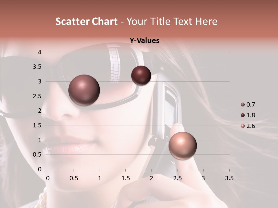 Black Hear Sunglasses PowerPoint Template