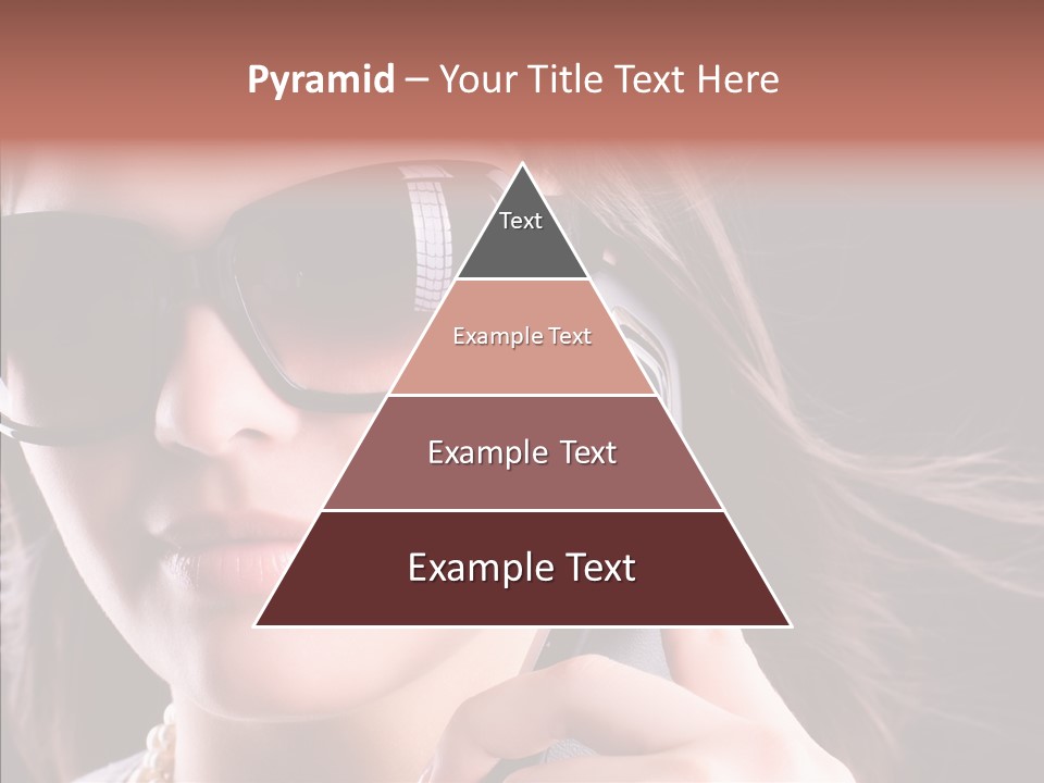 Black Hear Sunglasses PowerPoint Template