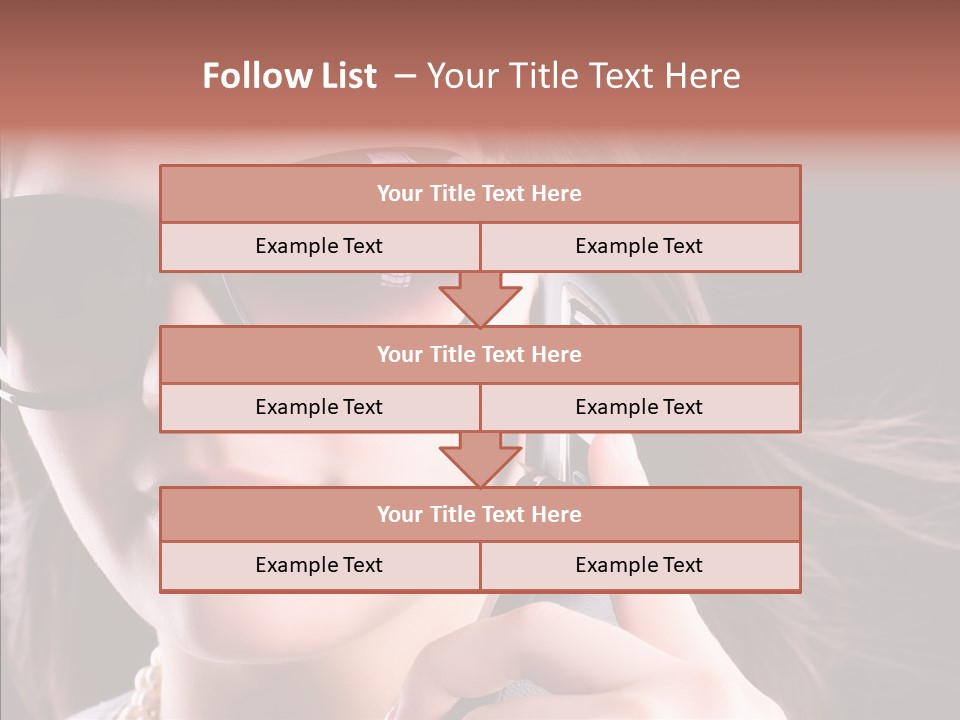 Black Hear Sunglasses PowerPoint Template