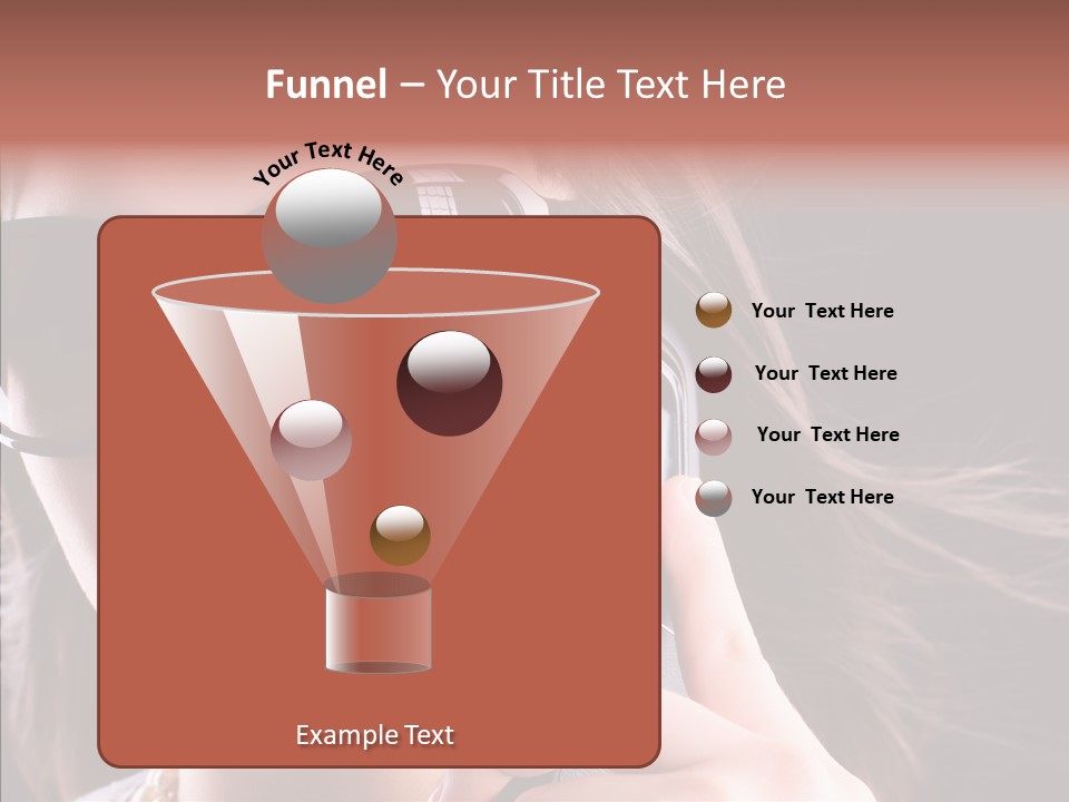 Black Hear Sunglasses PowerPoint Template