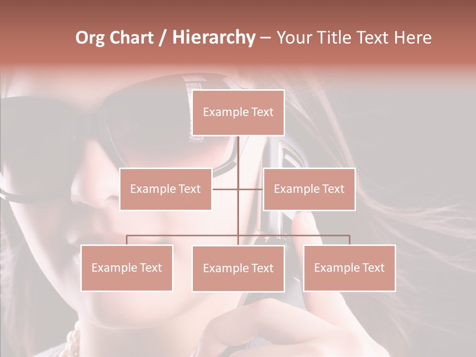 Black Hear Sunglasses PowerPoint Template