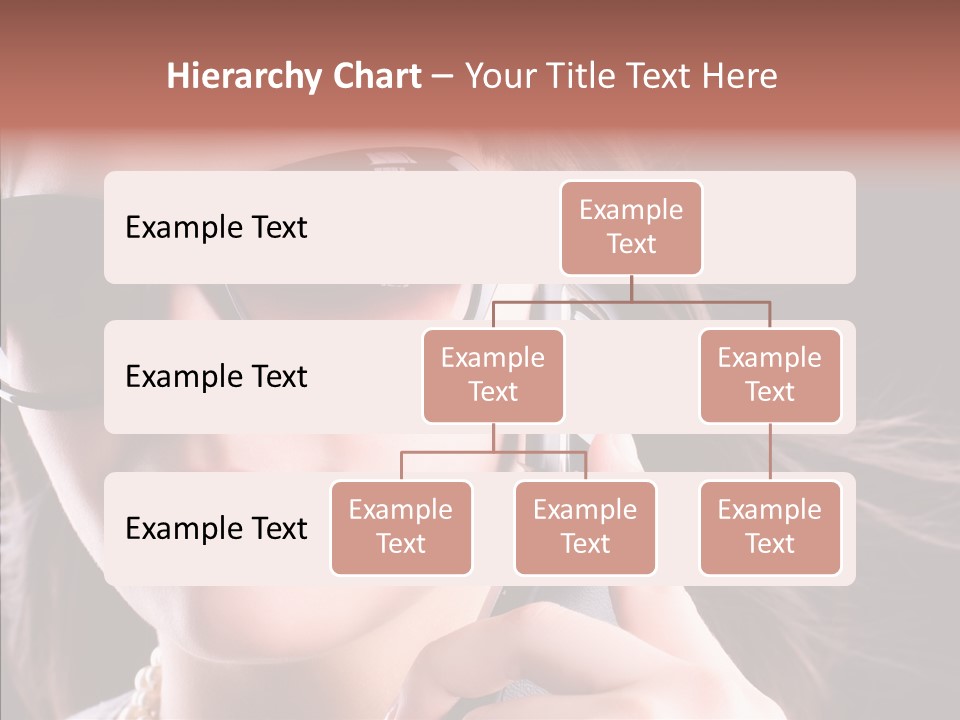 Black Hear Sunglasses PowerPoint Template