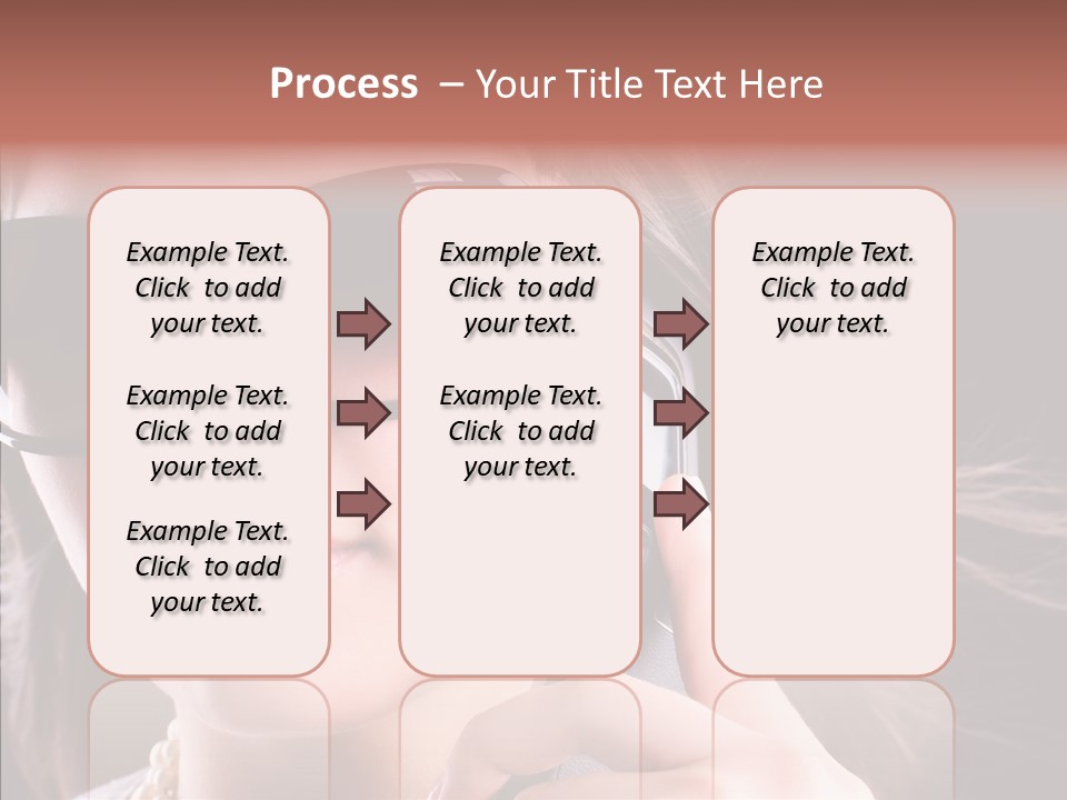 Black Hear Sunglasses PowerPoint Template