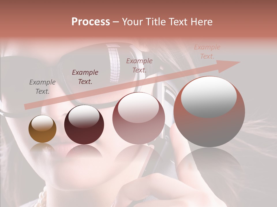 Black Hear Sunglasses PowerPoint Template