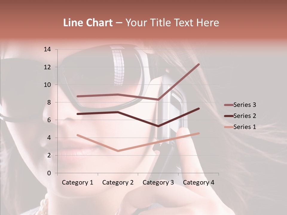 Black Hear Sunglasses PowerPoint Template