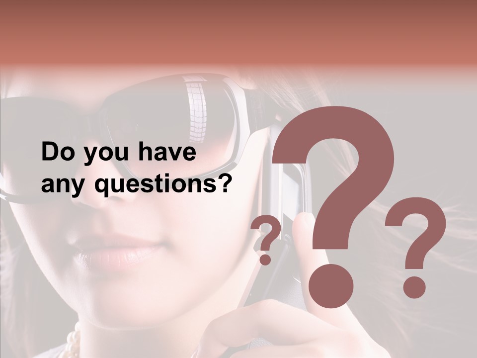 Black Hear Sunglasses PowerPoint Template