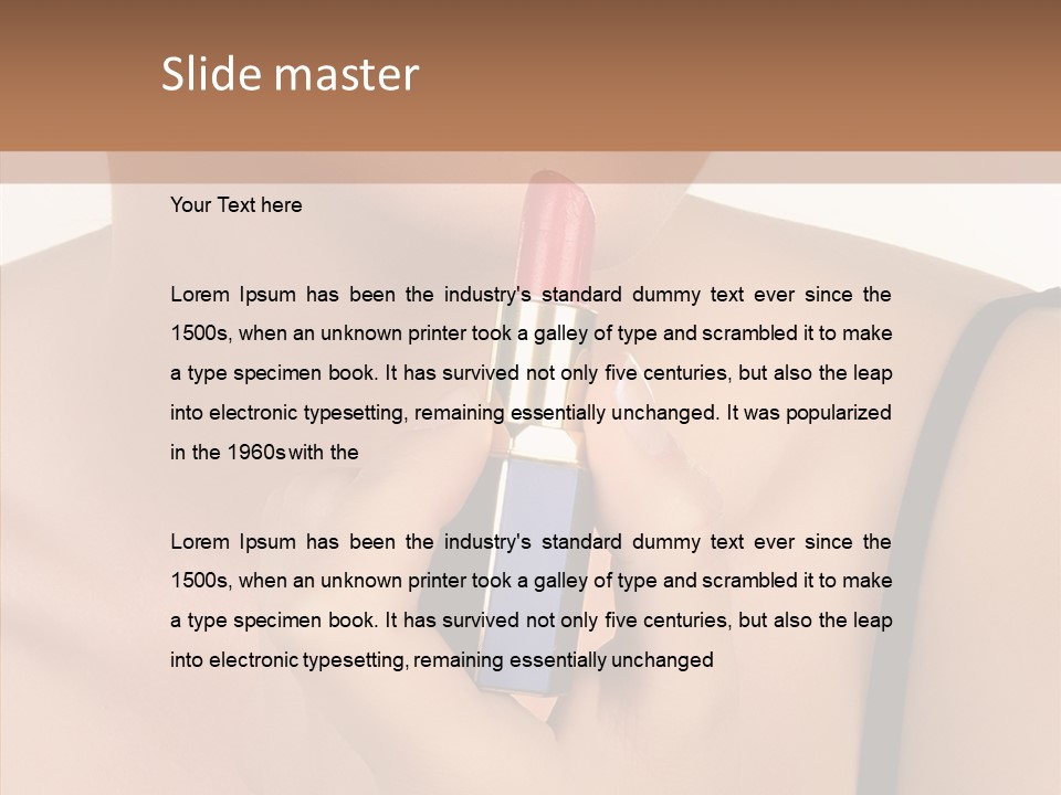 Happy Shot Girl PowerPoint Template