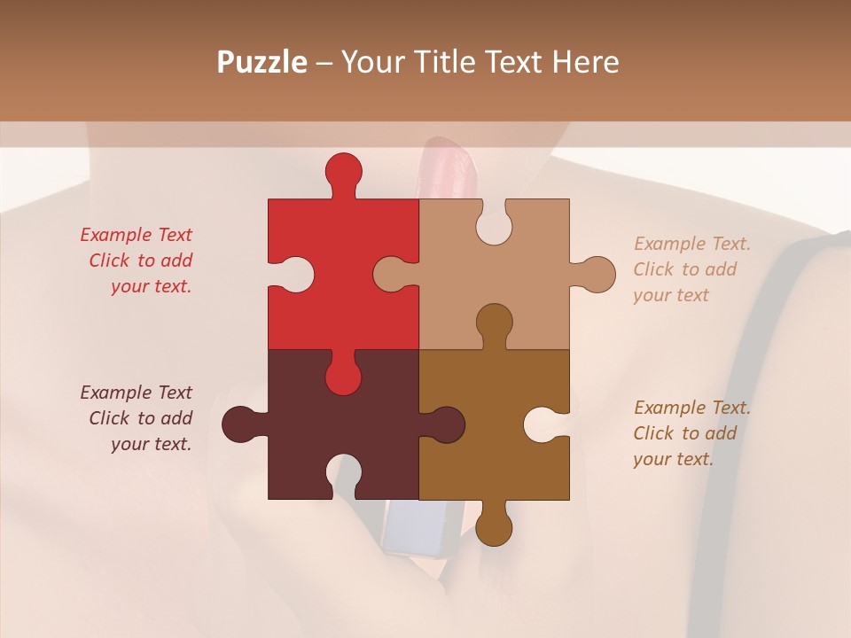 Happy Shot Girl PowerPoint Template