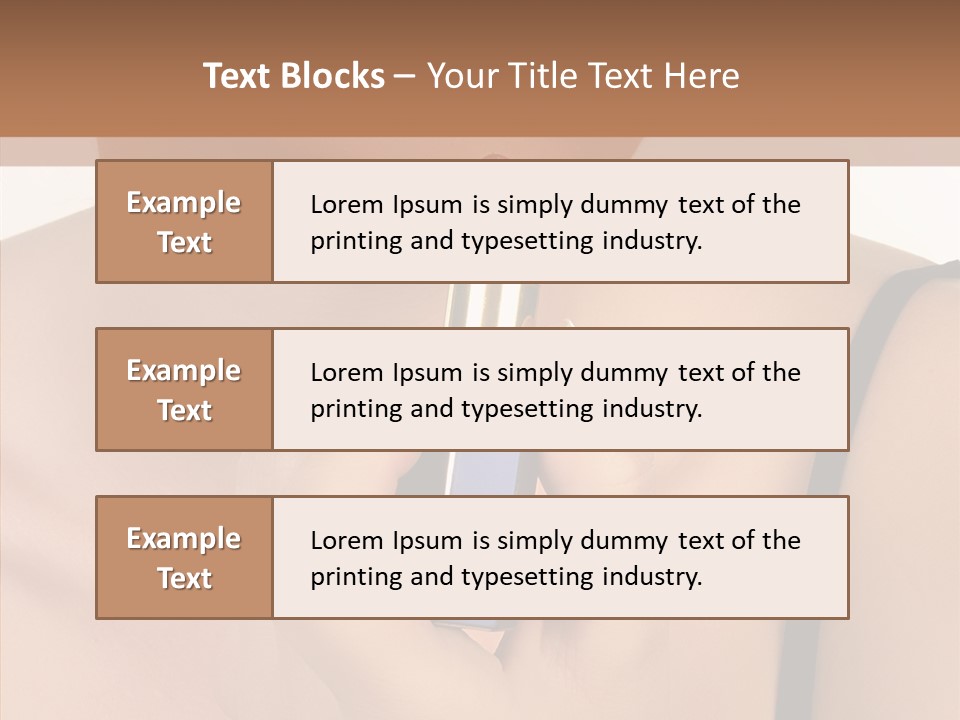 Happy Shot Girl PowerPoint Template