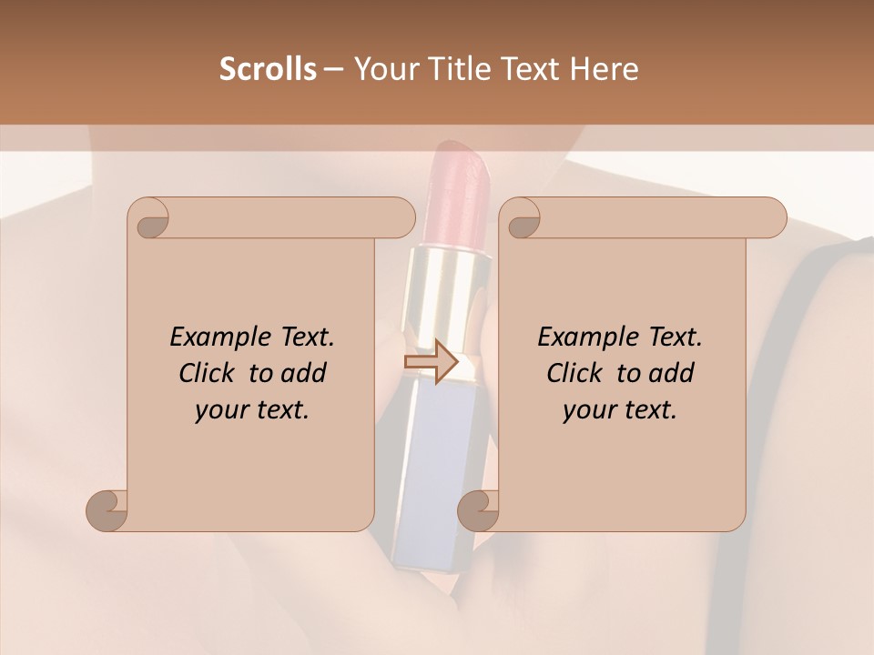 Happy Shot Girl PowerPoint Template