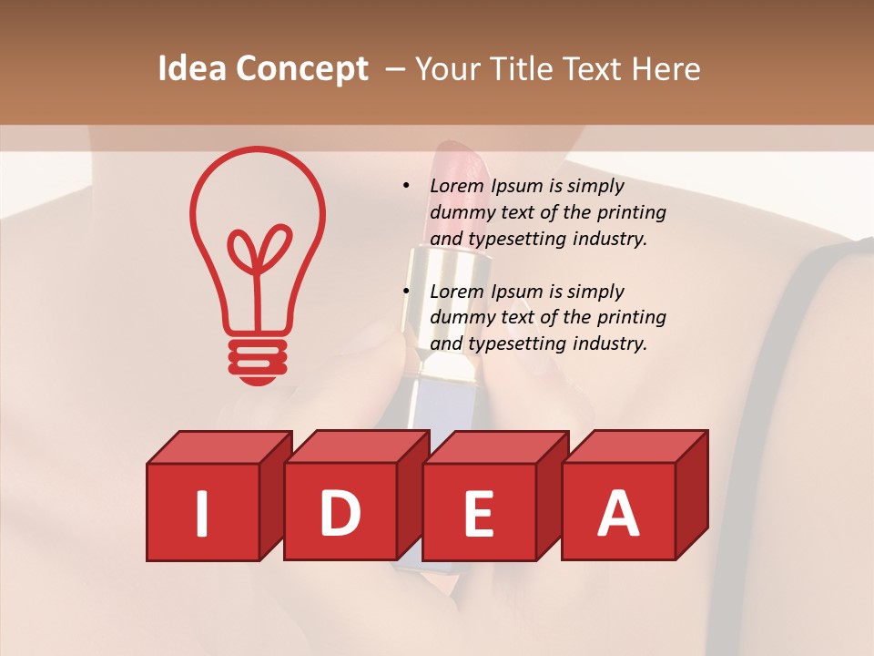 Happy Shot Girl PowerPoint Template